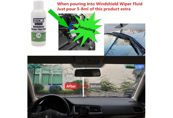 HGKJ Car Windshield Wiper Fluid Mate Auto Windshield Washer Fluid Additive  Car Glass Coating Hydrophobic