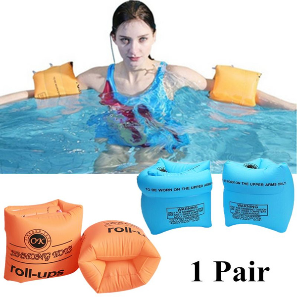 Kids & adult inflatable arm bands ring floaties swimming pool safety trainers 