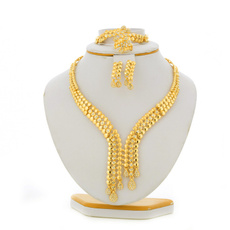 goldcolorjewelryset, Bridal, Jewelry, gold