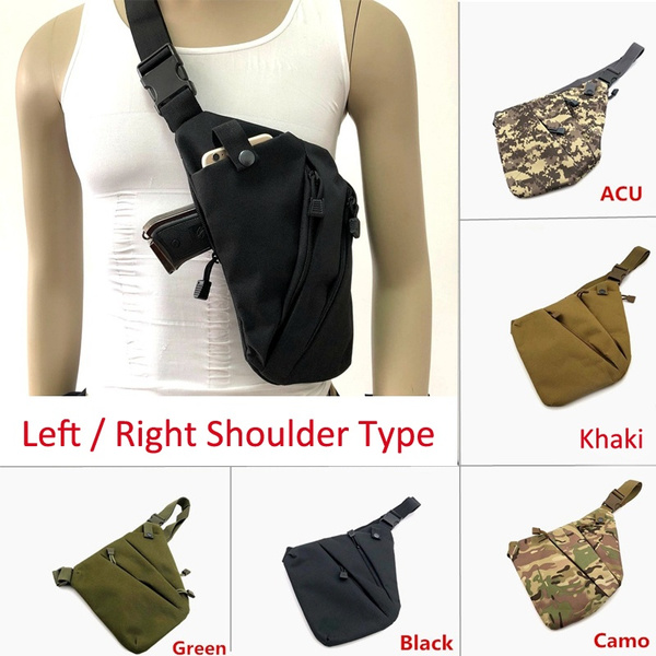 Concealed carry shoulder outlet bag