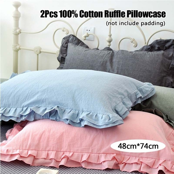 Ruffled discount pillow covers