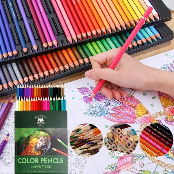 Joseph Colorful Amazing 12/18/24 Colored Pencils Set Artist Painting Oil  Based Pencil crayons Professional Drawing Pencils for School Office  Supplies Sketch