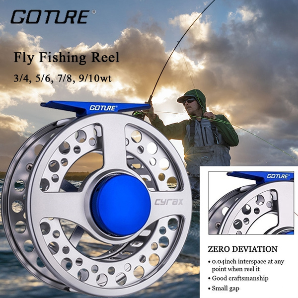 Goture Cyrax Fly Reel 3/4 5/6/ 7/8 9/10wt Large Arbor Fly Fishing Reel L/R  Hand Inter-changable