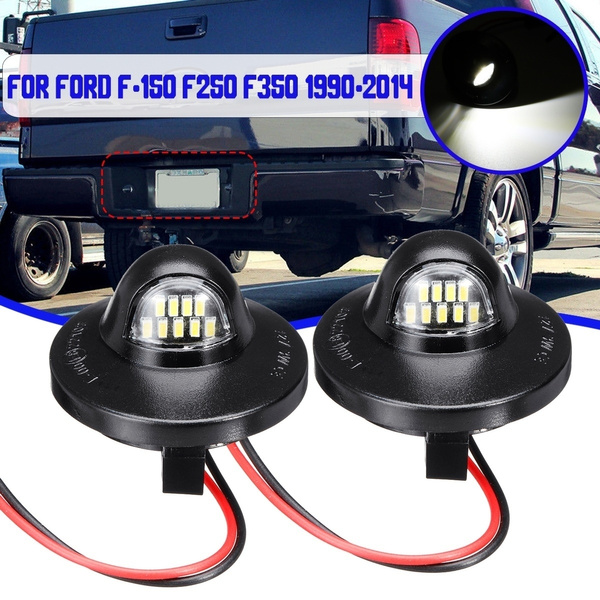 LED License Plate Light Lamp Error Free Assembly Replacement Set For Ford F-150 F-250 F-350 F-450 F-550 Superduty Ranger Pickup Truck Explorer Bronco Excursion Expedition White LED License Plate Light Lamp Error Free Assembly Replacement Set For Ford F-150 F-250 F-350 F-450 F-550 Superduty Ranger Pickup Truck Explorer Bronco Excursion Expedition White