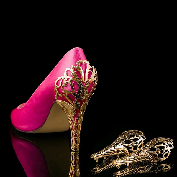 Amazon.com | MATERUIEYES Pointed Toe Heel Heels Buckle Single Shoes  Bridesmaid Shoes Banquet (Beige,5) | Pumps