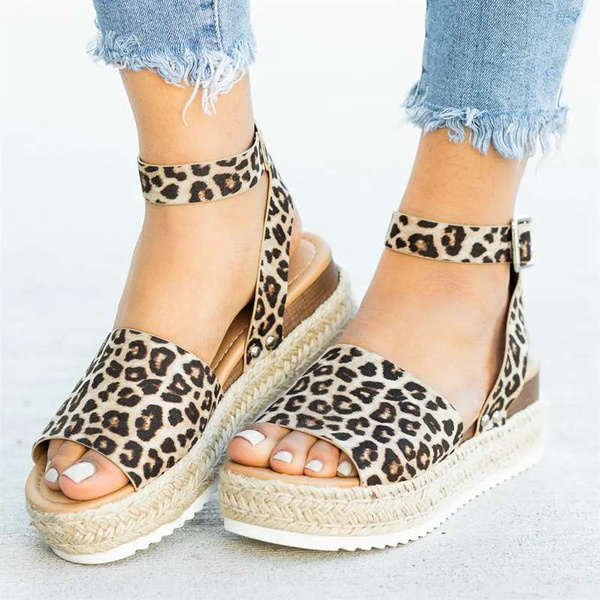 Slippers discount leopard femme