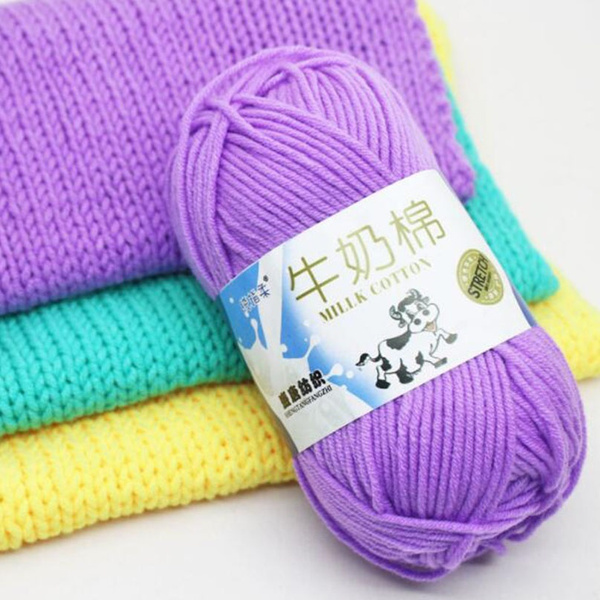 17 Colors Soft Baby Milk Crochet Yarn DIY Wool Knitting Yarn Hand Craft Sweaters 
