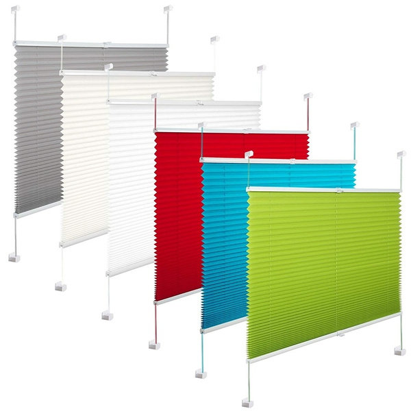 Details about / Plisse Blind Klemmfix Crush Blinds Easyfix Uptight without drilling Folding Blind show original title Door