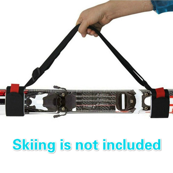 Adjustable Black Snowboard Shoulder Strap Ski Pole Snowboard Bag Hand Carrier 