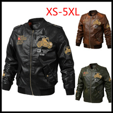 motorcyclejacket, Plus Size, Men's Fashion, leather