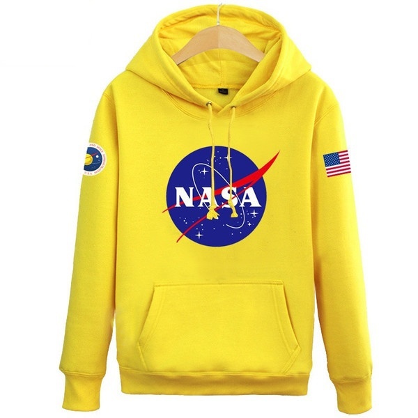 yellow nasa sweatshirt