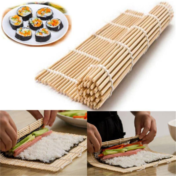 Japanese Sushi Roller Bamboo Sushi Mat Rice Roller Hand Maker Kitchen  Onigiri Rice Roller Maker Tools