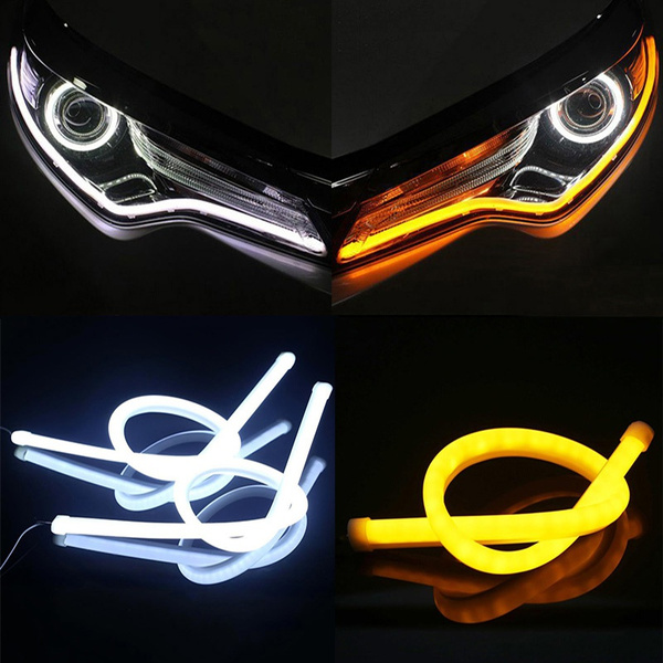 car angel eyes drl flexible led