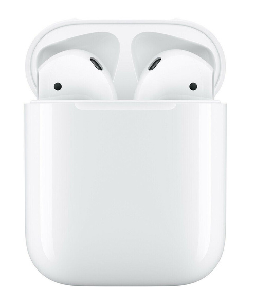 Apple AirPods 2 White with Charging Case In Ear Headphones MV7N2AM A