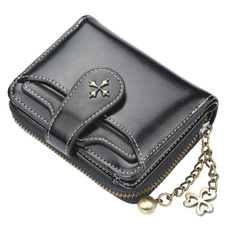 leather wallet, shortwallet, Moda, women purse