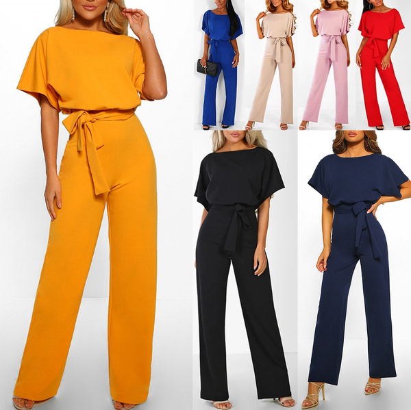 bat sleeve jumpsuit