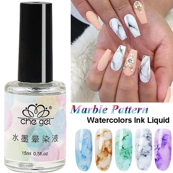 1pc 15ml Nail Art Ink Nail Liquid Gel Inks Polish Marble Fancy Nails Salon Design 12 Colors Wish