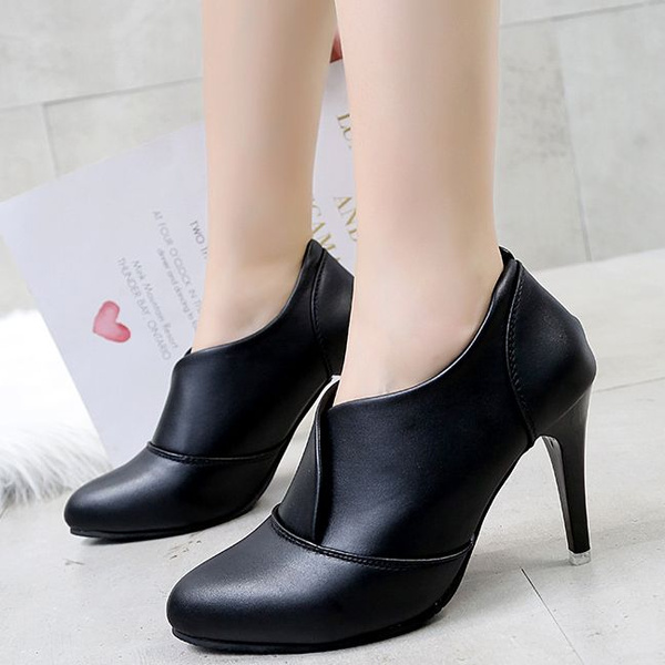 Trendy Pointed Toe Leather Boots for 