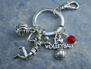 volleyballaccessory, volleyballkeychain, Sport, Key Chain
