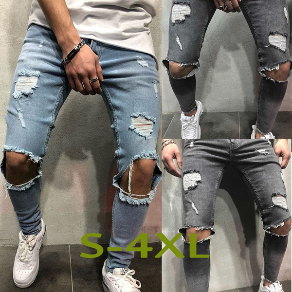 faded ripped jeans mens