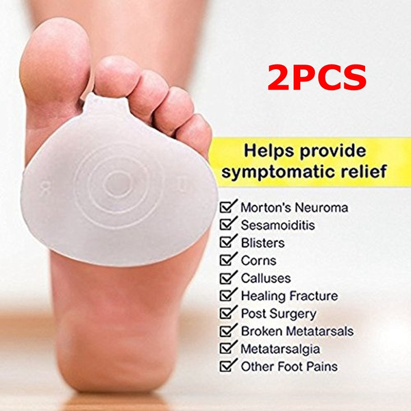 Shoes Pad ForeFoot Cushions Gel Pain Relief Metatarsal Inserts Insoles 