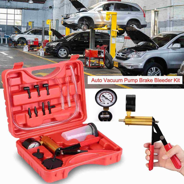 Hand Held Vacuum Pump Brake Bleeder Tester Set Bleed Car Motorbike Bleeding Kit Hand Held Vacuum Pump Brake Bleeder Tester Set Bleed Car Motorbike Bleeding Kit