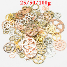 25/50/100g Clock Watch Gear Wheel DIY Ornament Accessories Mechanical Gear Wheel Charms Jewelry Arts Parts for Crafting