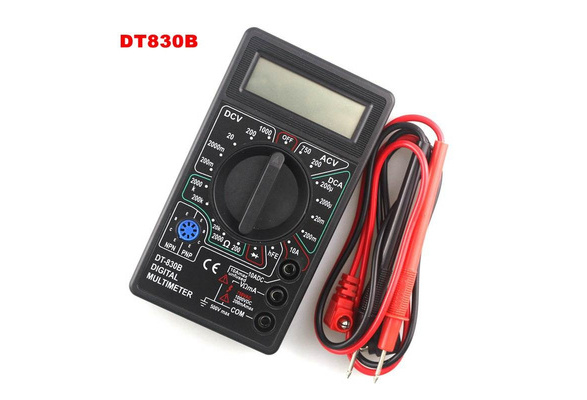 DT-830B LCD Digital Multimeter With Probe Electric Voltmeter