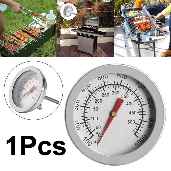 Stainless Steel Bbq Smoker Grill Thermometer Temperature Gauge 50