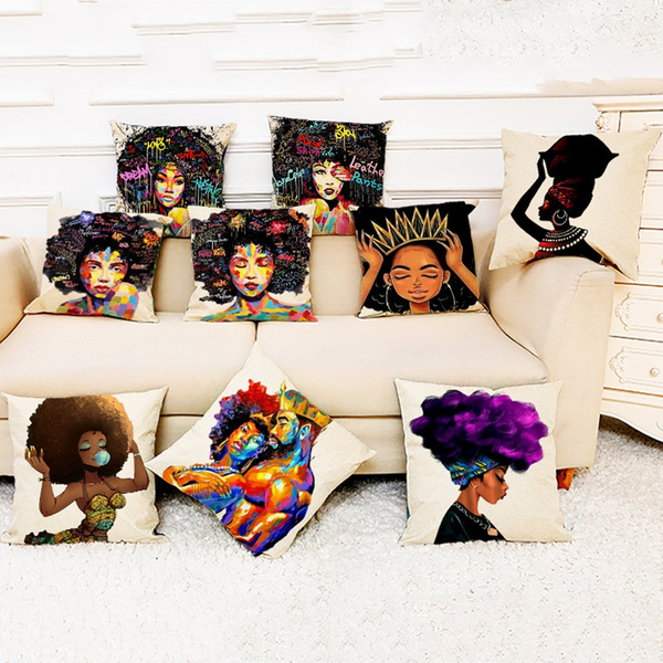 Decoración para el hogar Cojín de cojín Funda africana Funda Decoración para el hogar Cojín de cojín Funda africana Funda