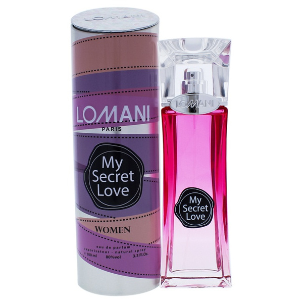 Lomani My Secret Love Damenparfum – 3,3 Oz EDP, Holziger Duft Mit Amber & Zedernholz