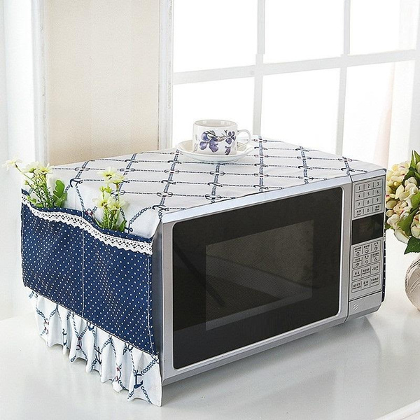 Microwave Dust Cover Cotton Cover Microwave Oven Set Microwave Cover Towel  Multi purpose Towel Home Supplies Hot Sale Color Multicolor