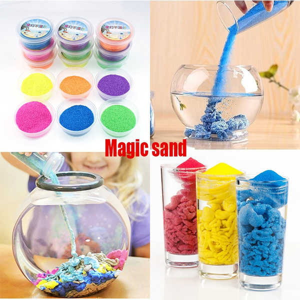 150G DIY Not Wet Magic Sand Non-Toxic Handmade Toys Children Education Toys  Novelty Color Magic Space Sand Funny Boys Girls Toys