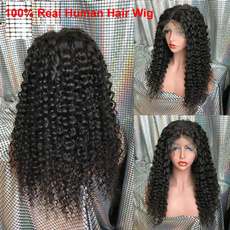 wig, frontlacehumanhairwig, Lace, curlywavehumanhairwig