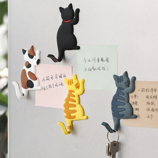 New Fashion Cute Creative Multifunction Cat Magnetic Wall Mount