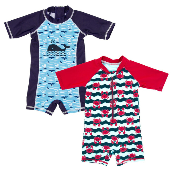 Summer Baby Toddler Boy Swim Set Kid Swimsuit Boy One Piece Swimwear Rash Guard