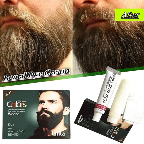 Hot Sale Mustache Cool Tint Hair Coloring Dye Cream Men Beard Modelling  Tool | Wish