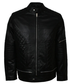 mensdesignerleatherjacket, vesteencuirnoir, DIAMOND, Jewelry