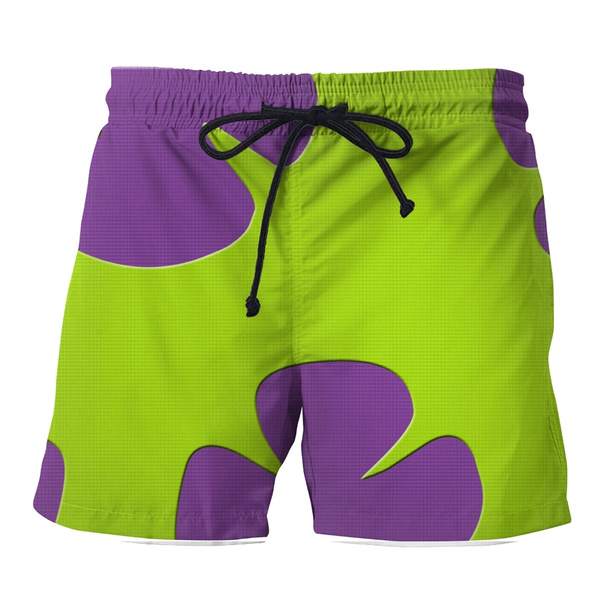 Willsa Men Shorts Casual 3D Star Printed Beach Work Casual Short Trouser Shorts Pants 