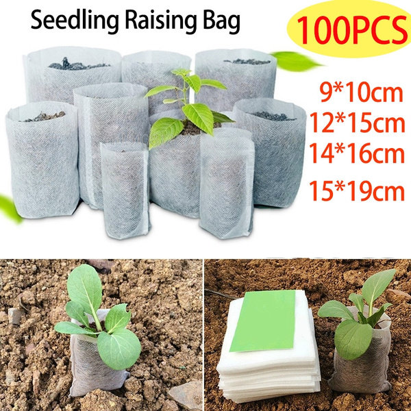 Biodegradable Non-Woven Nursery Bags Fabric Seedling Pots Seedling Plant Grow Bags for Garden Okngr 500 Pack Plant Nursery Bags