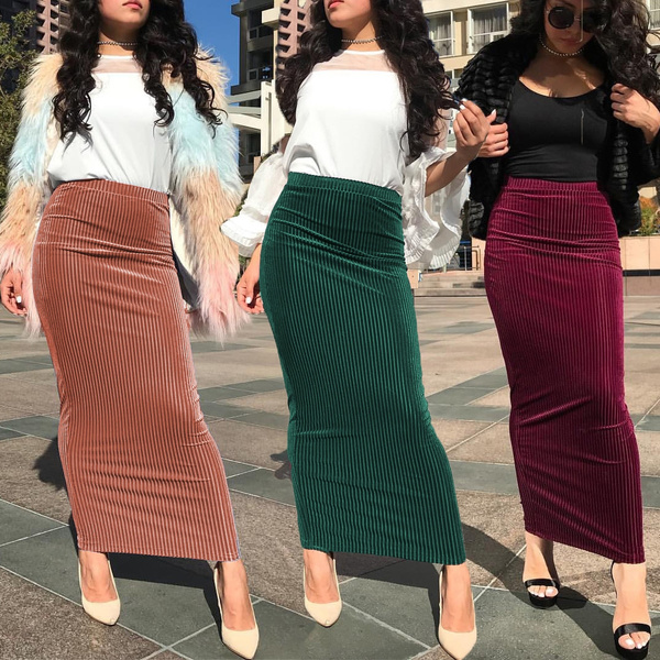 long maxi tube skirts