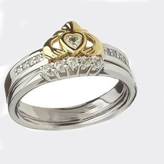 Sterling, White Gold, DIAMOND, wedding ring