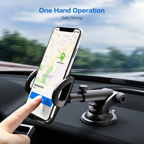 universal Car Mobile Phone Holder Stand Rotating 360 Degree Long Arm