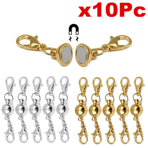 uGems Magnetic Clasp 4.5mm Gold Filled Converter for Necklaces Closed
