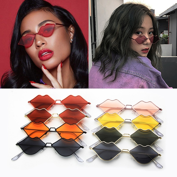 Lip best sale shaped sunglasses