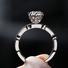 DIAMOND, wedding ring, flowerring, Diamond Ring