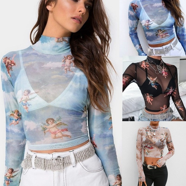transparent angel shirt