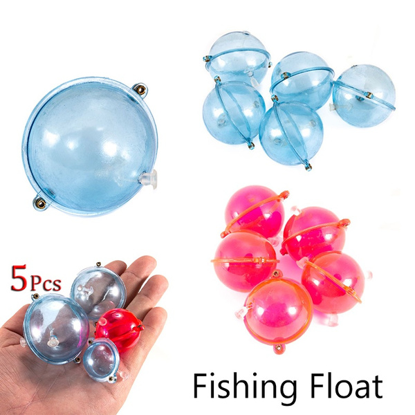 5 Pcs/Set Fishing Float ABS Plastic Balls Water Ball Bubble Floats Tackle  Sea Fishing Outdoor Accessories Blue Red 25/32/40/47mm YGN