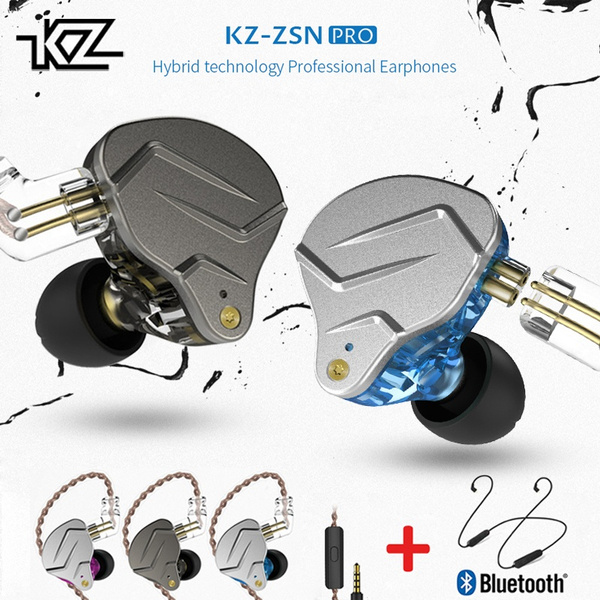 bureau Geen koppeling KZ ZSN Pro Hybrid Technology 1BA+1DD Professional Earphone Metal In Ear  Sports Earbuds HiFi Bass Music Headphones Headset With Optional APTX  Bluetooth Wire | Wish