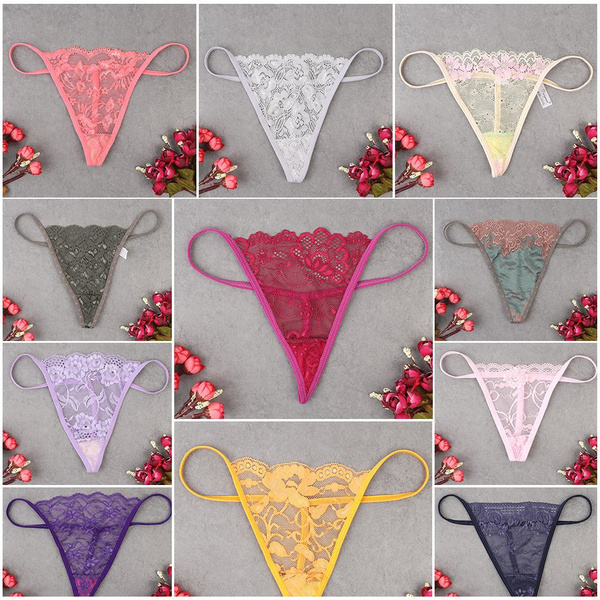 1PC Wholesale Women's Mini Briefs Thong Underwear G-string T-back Lot Bulk